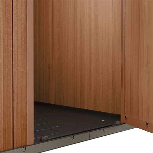 KETER DARWIN 4x6 SHED GARDEN STORAGE BROWN