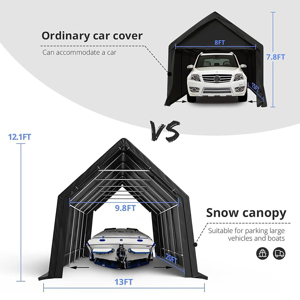 KING BIRD Heavy Duty Snow Carport