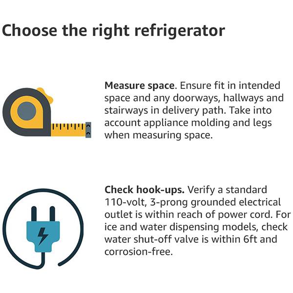 【Appliances】【BS】36 Side-by-Side Refrigerator and Freezer, 25 Cubic Feet Total, White