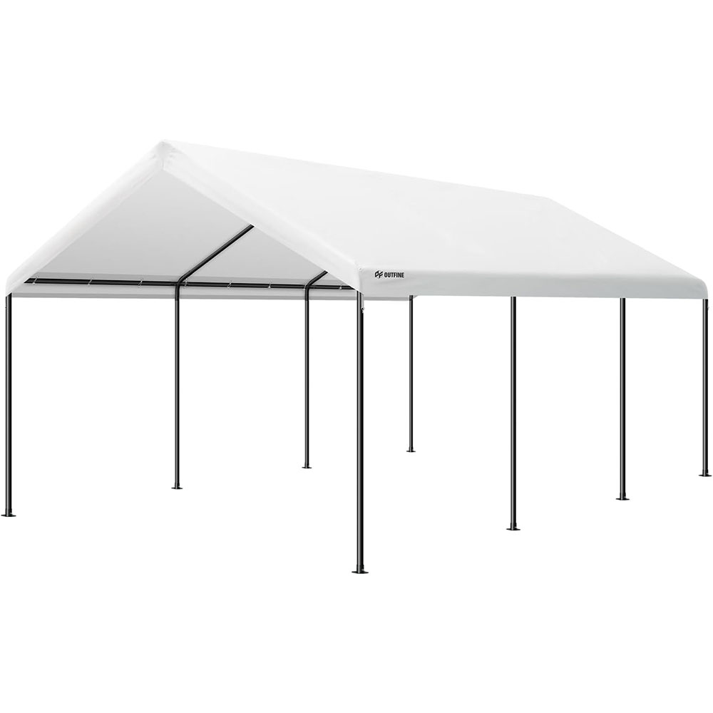 OUTFINE Carport Canopy 12x20ft Heavy Duty Boat Carport Canopy Garage