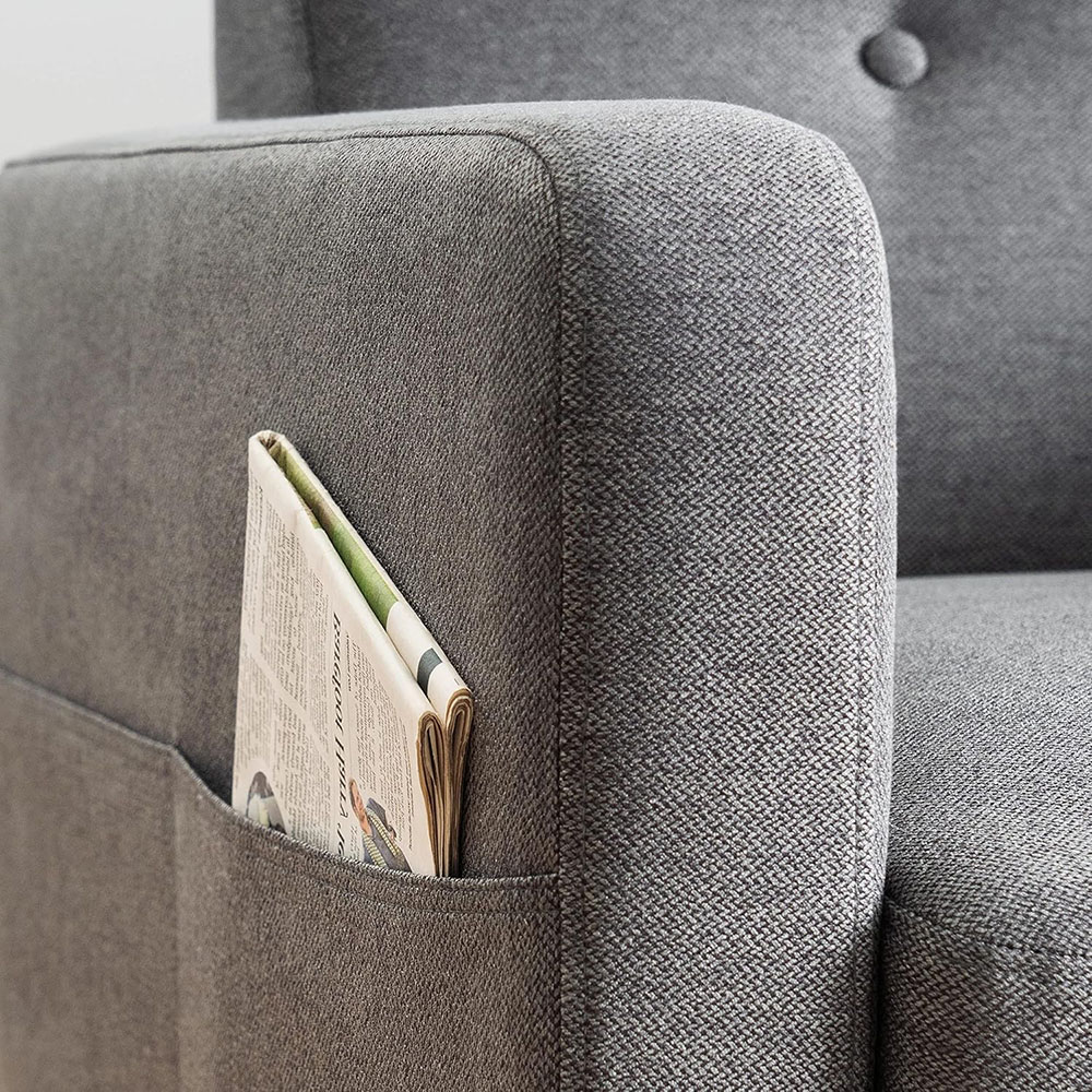 Mellow Adair Mid-Century Modern Loveseat