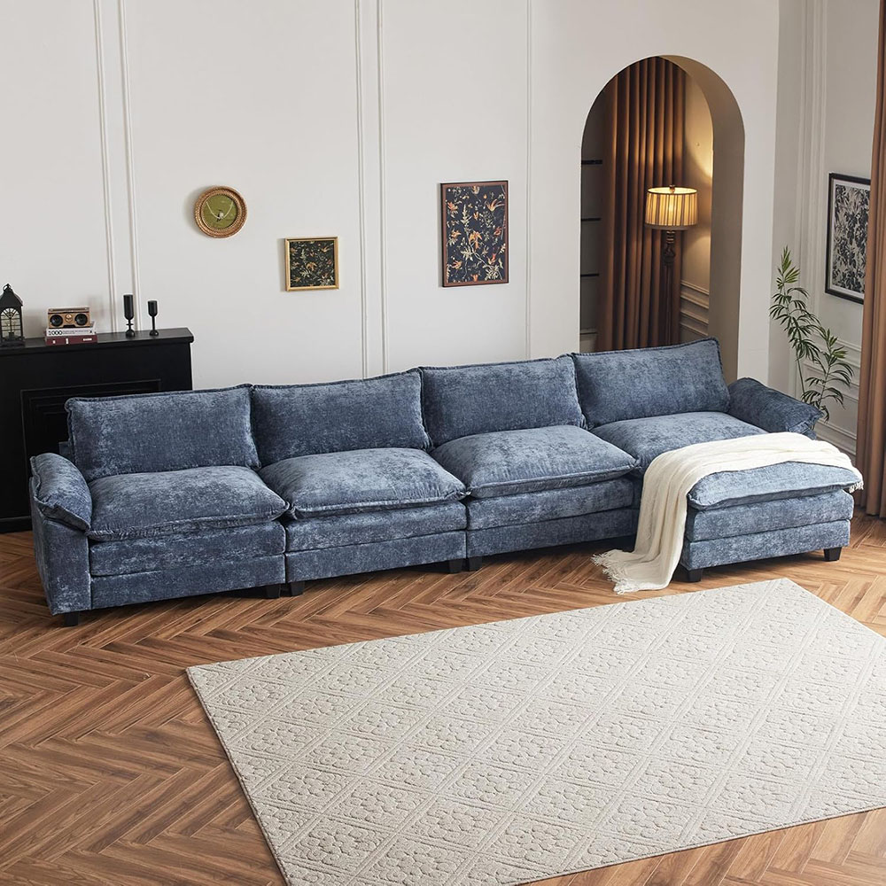 Karl home Sectional Sofa Modular Deep Seat Sofa Couch