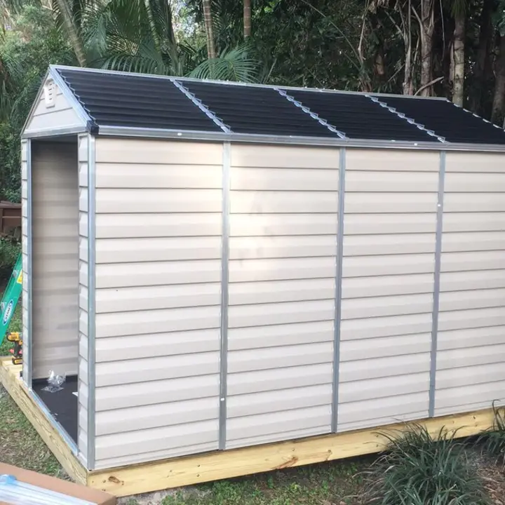 【Storage Shed】6 ft. Width X 10 feet. D plastic storage shed. Peter changed the group photo.