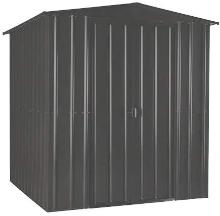 【Storage Shed】Anthracite Grey Metal Apex Roof Shed 6 x 5